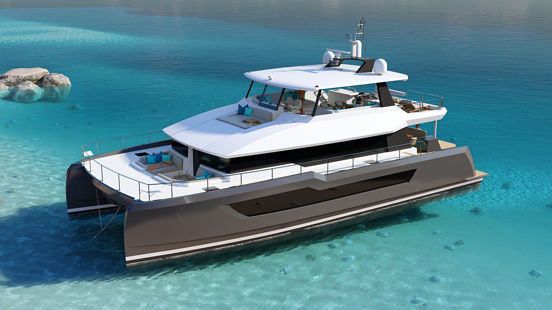 Two Oceans 675 Power Catamaran motor yacht exterior