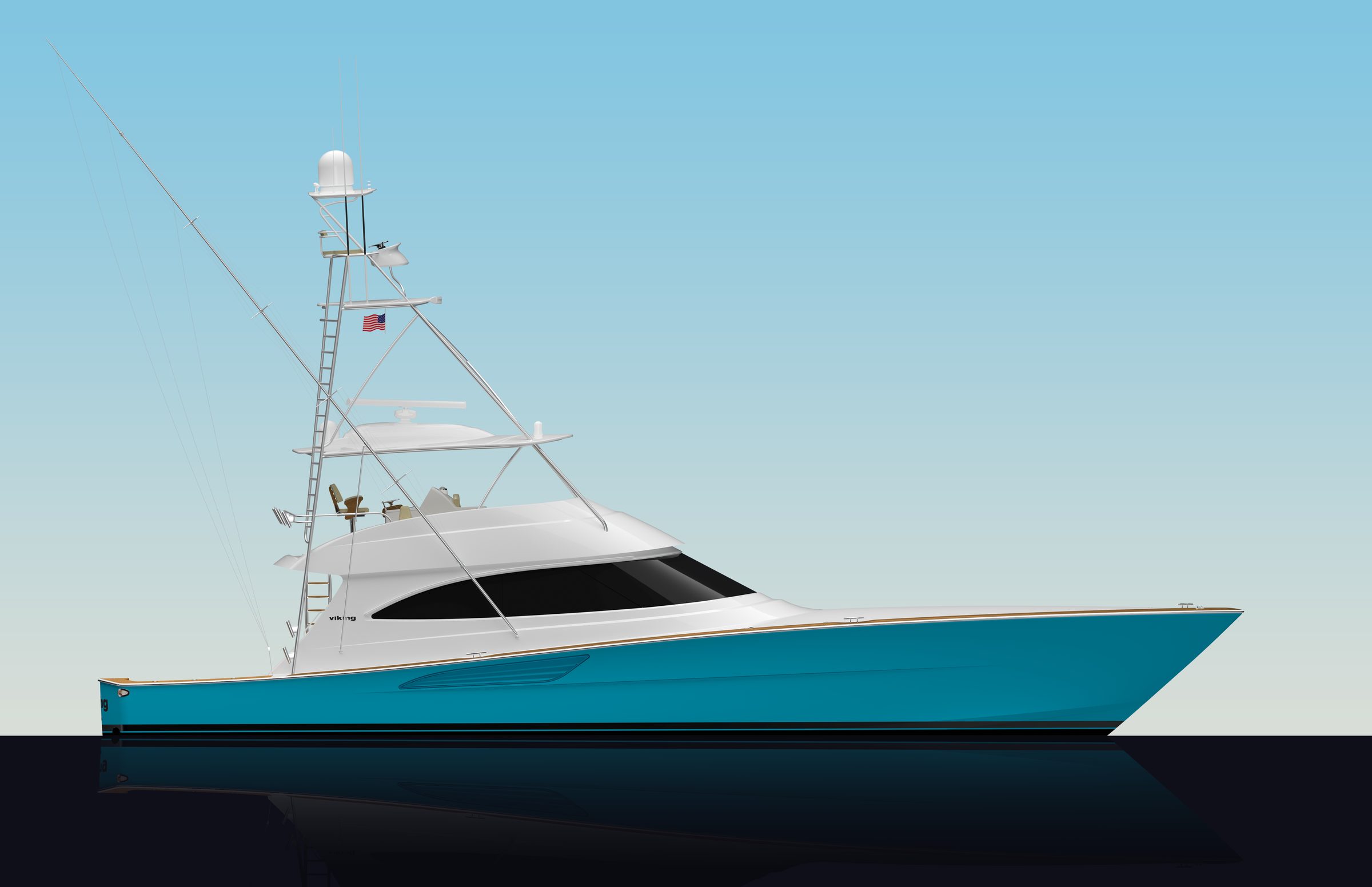 Viking 70 Convertible motor yacht exterior