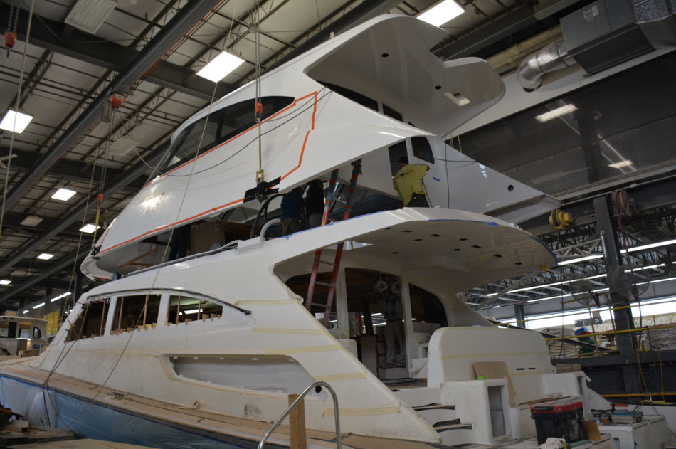 viking yachts hull construction