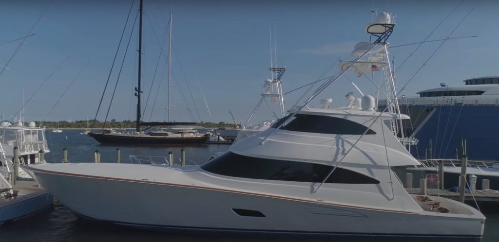 viking yachts 80 enclosed bridge