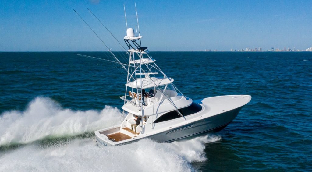 First Ever Video Walkthrough of The New Viking Yachts 54 Convertible ...